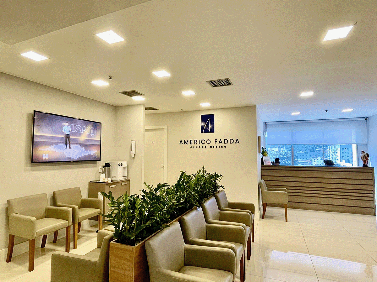 Recepção da Clínica de Dermatologia Americo Fadda